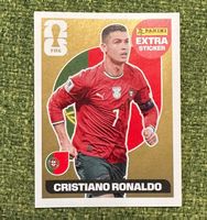 🔥CRISTIANO RONALDO GOLD EXTRA STICKER PANINI FIFA WORLD CUP