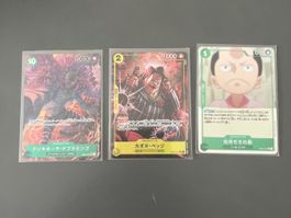 3 Japanische FullArt One piece