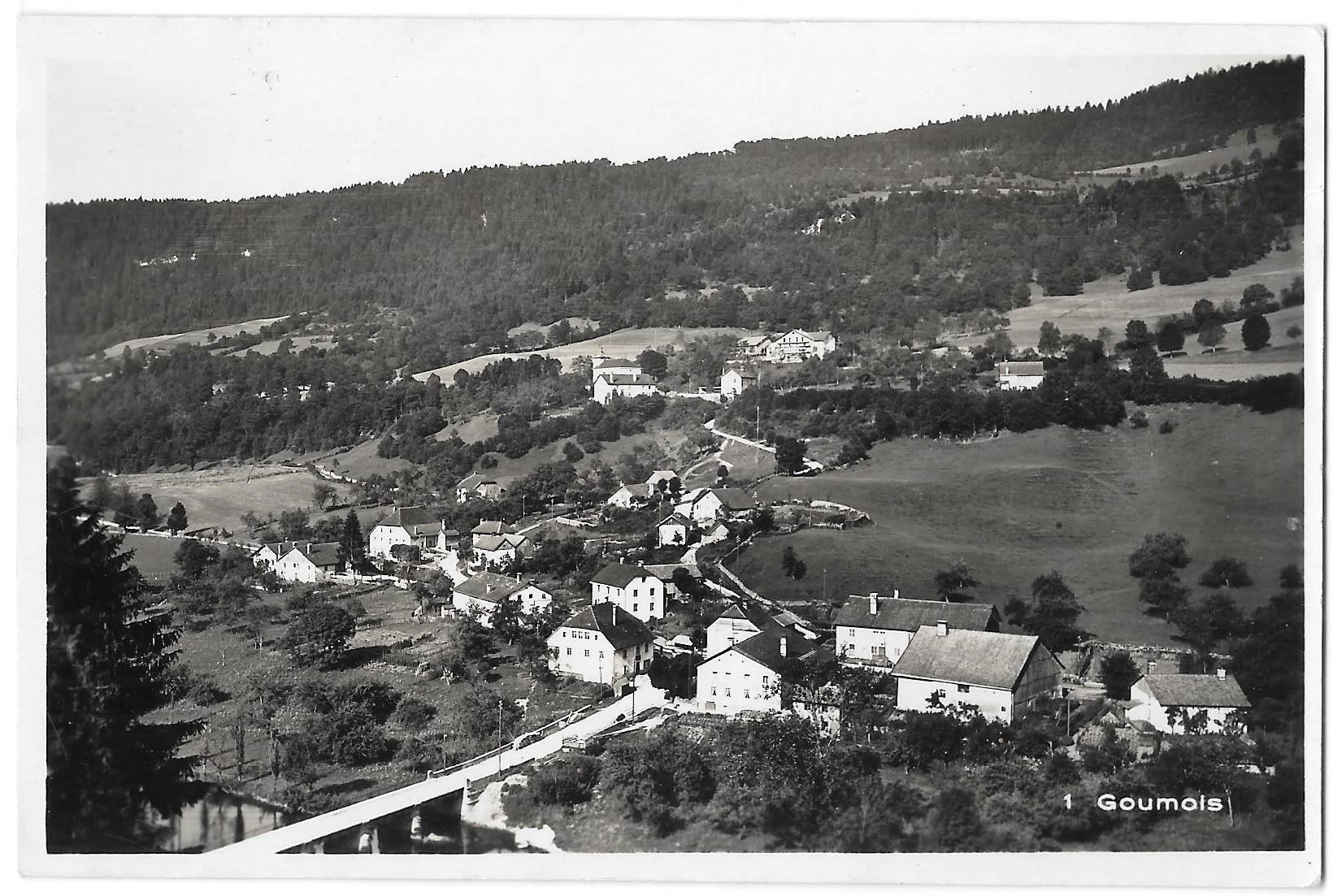 Cartoline postali: Goumois Vue générale – Usato da Olten venduto da clotaldi