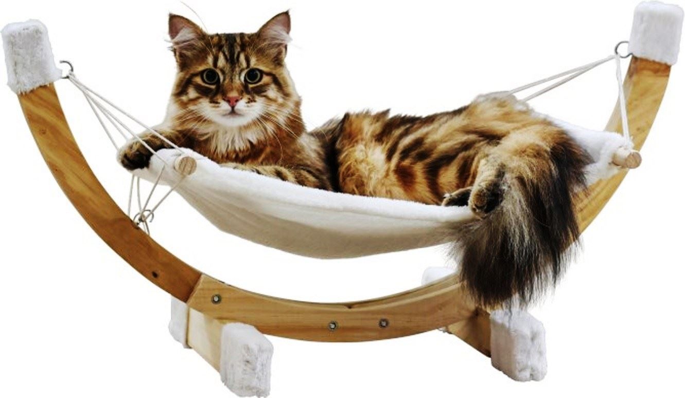Liege- & Schlafplätze: Katzen-Hängematte Siesta weiss – Neu und originalverpackt aus St. Gallen von schnaeppchen-preise