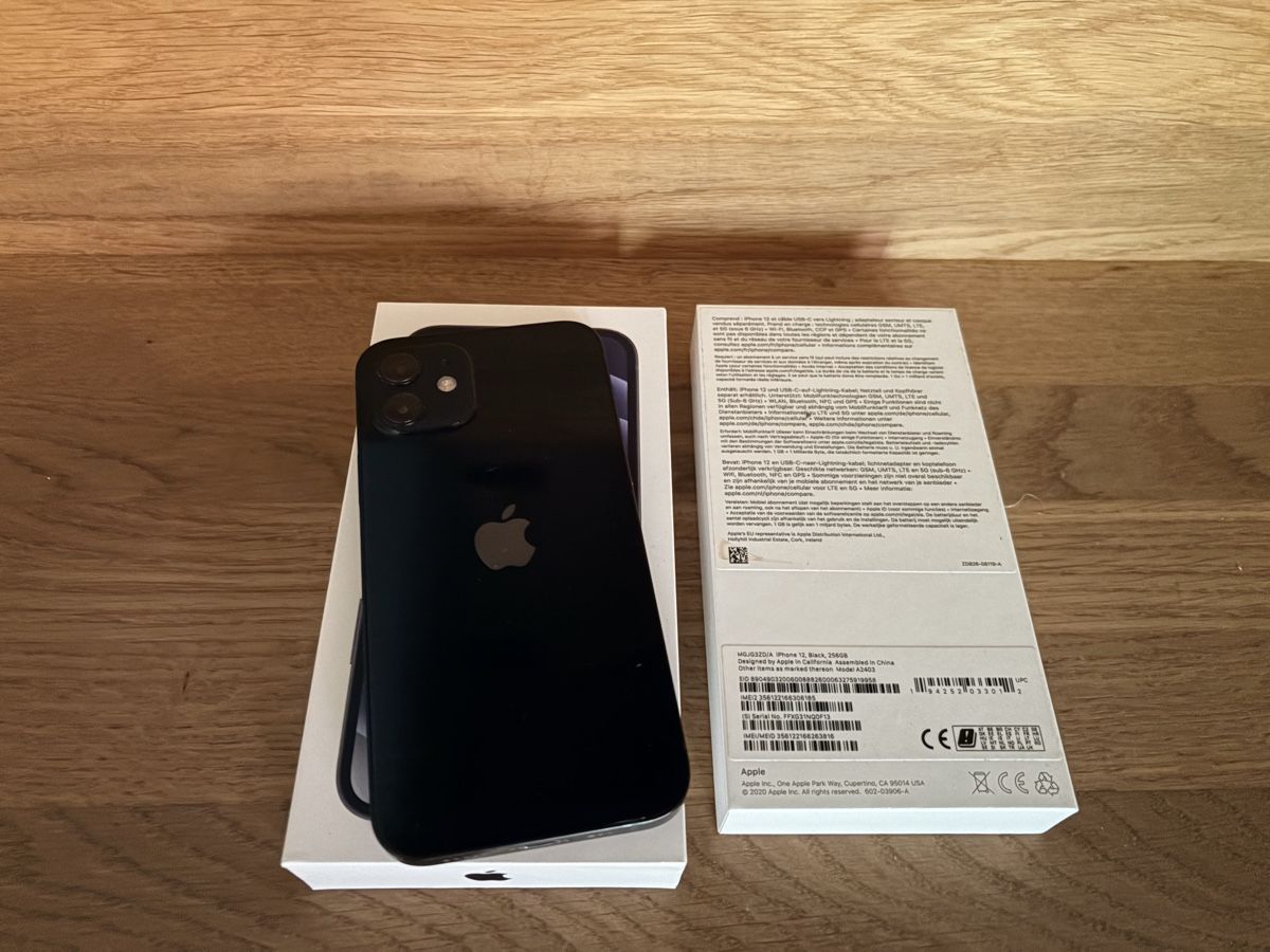 Apple Portables: iPhone 12 256GB Black  – D'occasion à Maschwanden par abclf 2