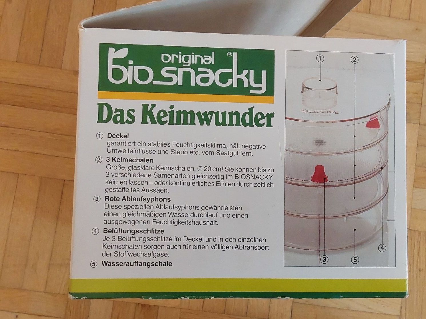 Elettrodomestici da cucina: original bio snacky Keimgerät neu – Nuovo e nell'imballaggio originale da Köniz venduto da scopello12 3