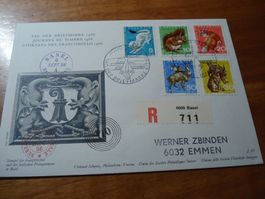 Tag der Briefmarke 1966, Basel,  Brief, gelaufen