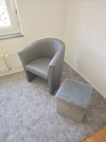 Wohnzimmer-Set: Sessel, Hocker & Teppich 170x 240 