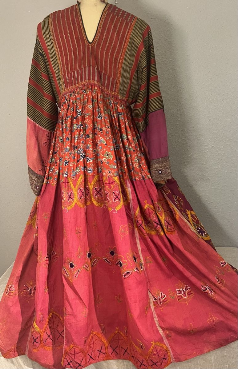 Vestiti: Splendide robe afghane, Unique, brodée main, mi 20ème, rare – Usato da Genève venduto da DELIRBEADS 8