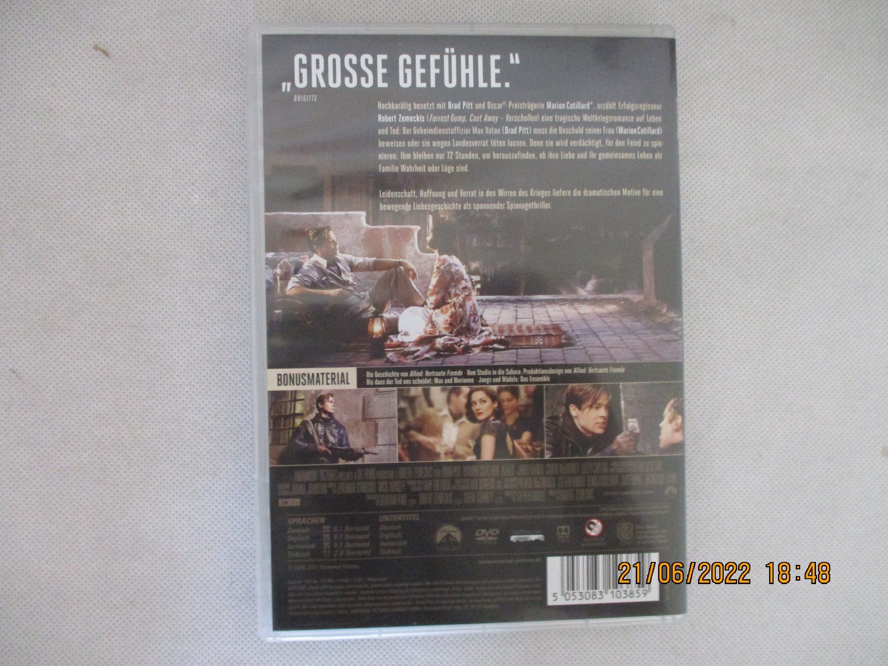 Alle DVDs: Allied - Vertraute Fremde – Gebraucht aus Liestal von Disc-Point 1