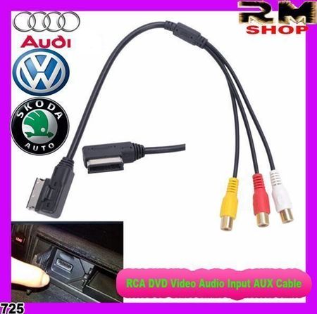 Audi RCA Video Audio Eingang AUX Kabel