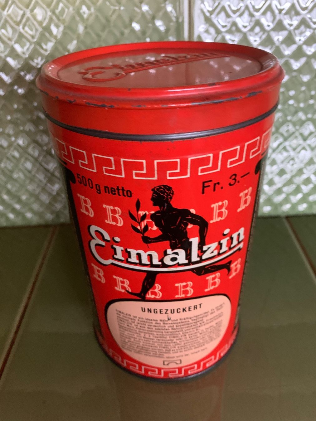 Zuckerdosen: Vintage Migros Einmalzin Dose – Gebraucht aus Egg b. Zürich von ohtannenbaum 1