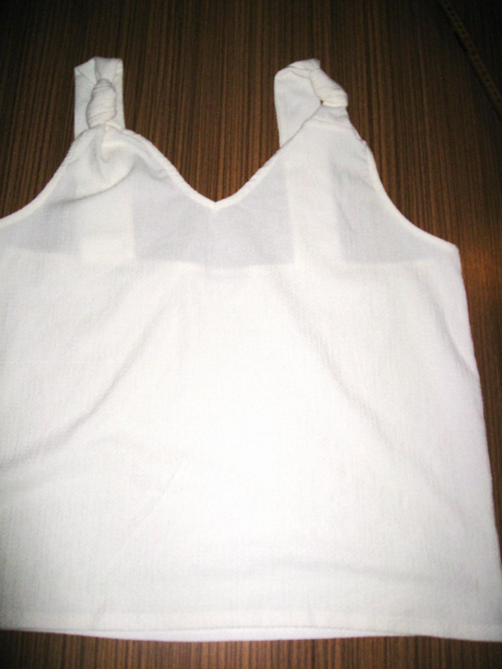 T-shirt: T - Shirt  Strukturstoff ecru Gr. XL – Usato da Flüelen venduto da Diversicum-Curvy