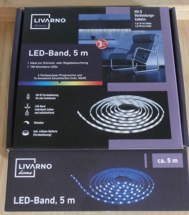 Nobby LED Leuchtband Breit (25mm) | 70cm Lang, Blau, Spritzwassergeschützt - Bis Zu 60 Std. Leuchtdauer