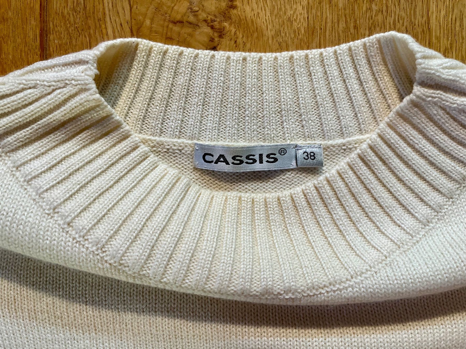 Maglioni & Felpe: Edler CASSIS Feinstrick-Pullover in Creme, Gr. 36-38 – Nuovo (secondo la descrizione) da Arbon venduto da KaSaBo 8