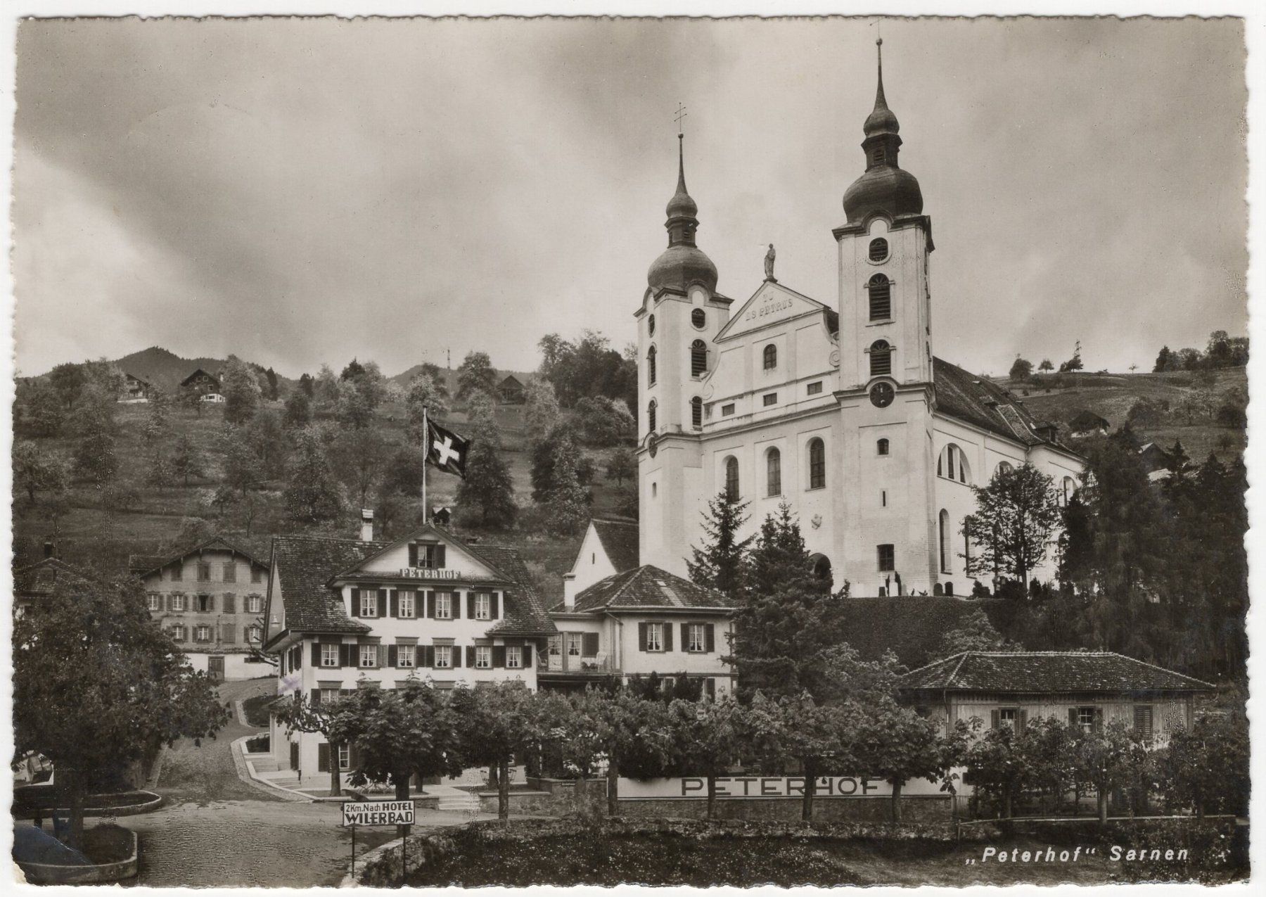 Cartoline postali: "Peterhof" Sarnen – Usato da Eglisau venduto da Chperfins