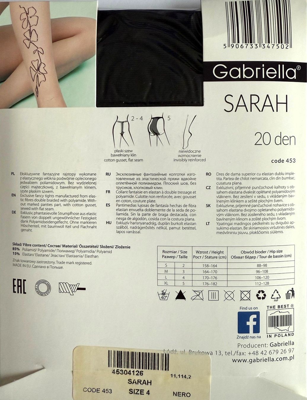Calze & Collant: Strumpfhose Gabriella Sarah – Nuovo e nell'imballaggio originale da Menziken venduto da ABA60 1