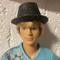 Ken Fashionistas Puppe mit Hut, Guter Zustand, Sommeroutfit