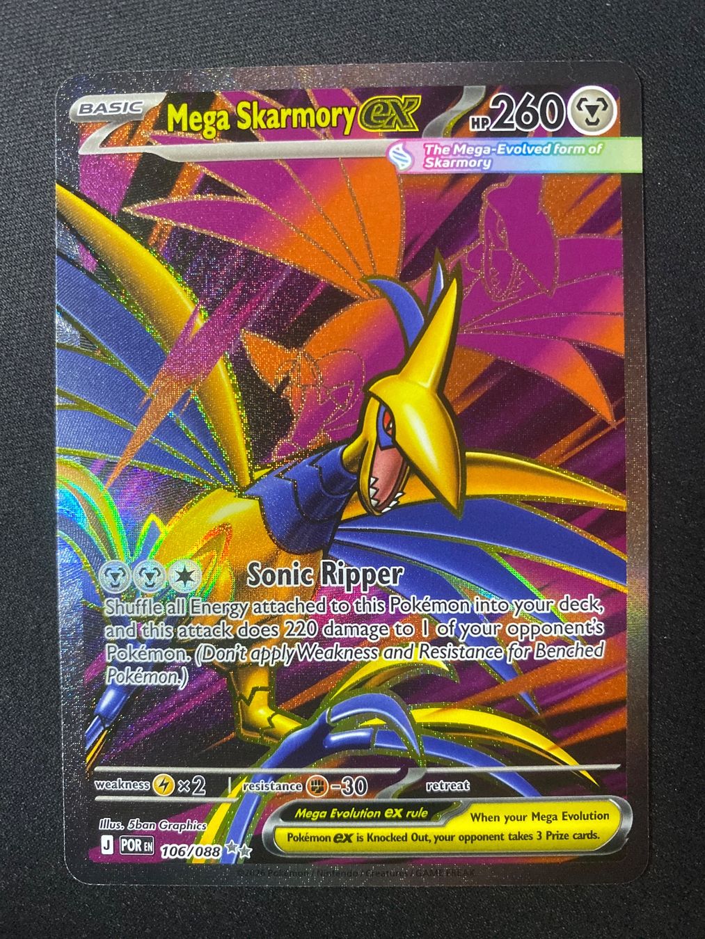 Pokémon Carte collezionabili: Mega Skarmory ex 106 - Mega Panzaeron - Perfect Order - EN – Nuovo (secondo la descrizione) da Hausen AG venduto da Shrade
