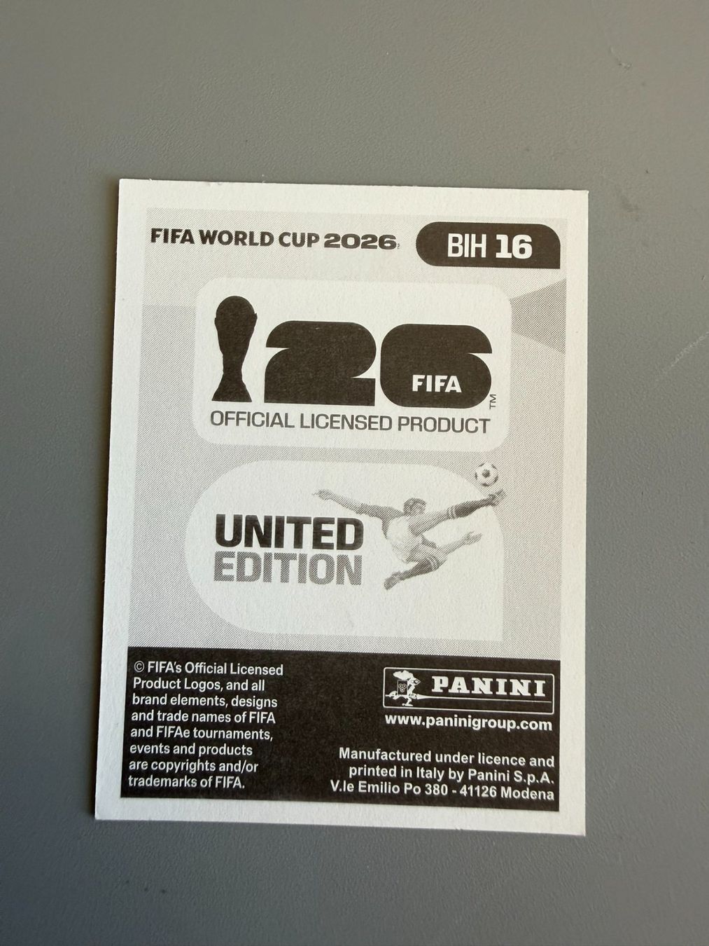 Panini Cartes à collectionner: Panini Amar Memic BIH16 – D'occasion à Liebefeld par Ronaldo-1996 1
