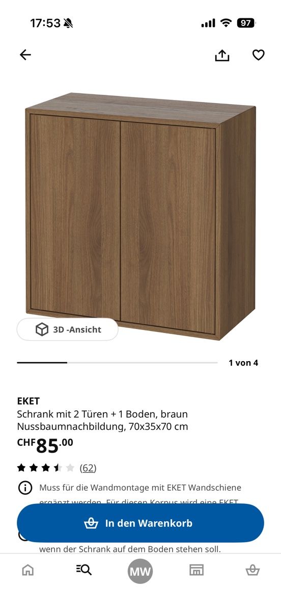 Ikea Armadi: 3 Ikea Eket Schränke – Usato da Mühlau venduto da kvn_8cmk