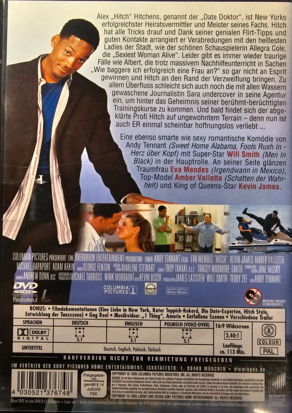 Tutti i DVDs: Hitch - Der Date Doktor – Usato da Wahlen b. Laufen venduto da Cg10 1