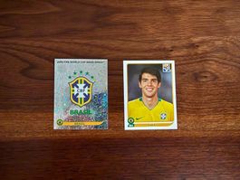 Panini WM 2010 - Kakà + Brasil Logo Stickers