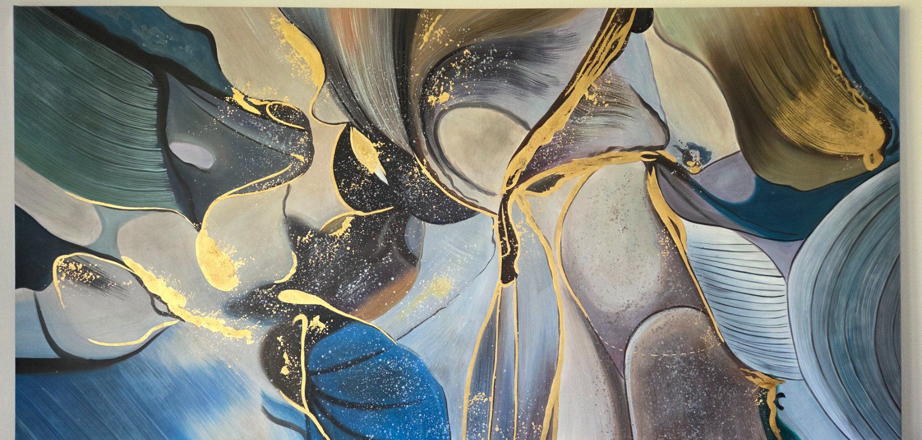 Dipinti: 200xm x 100cm - Abstraktes Gemälde – Nuovo (secondo la descrizione) da Zeneggen venduto da David_Galerie 1