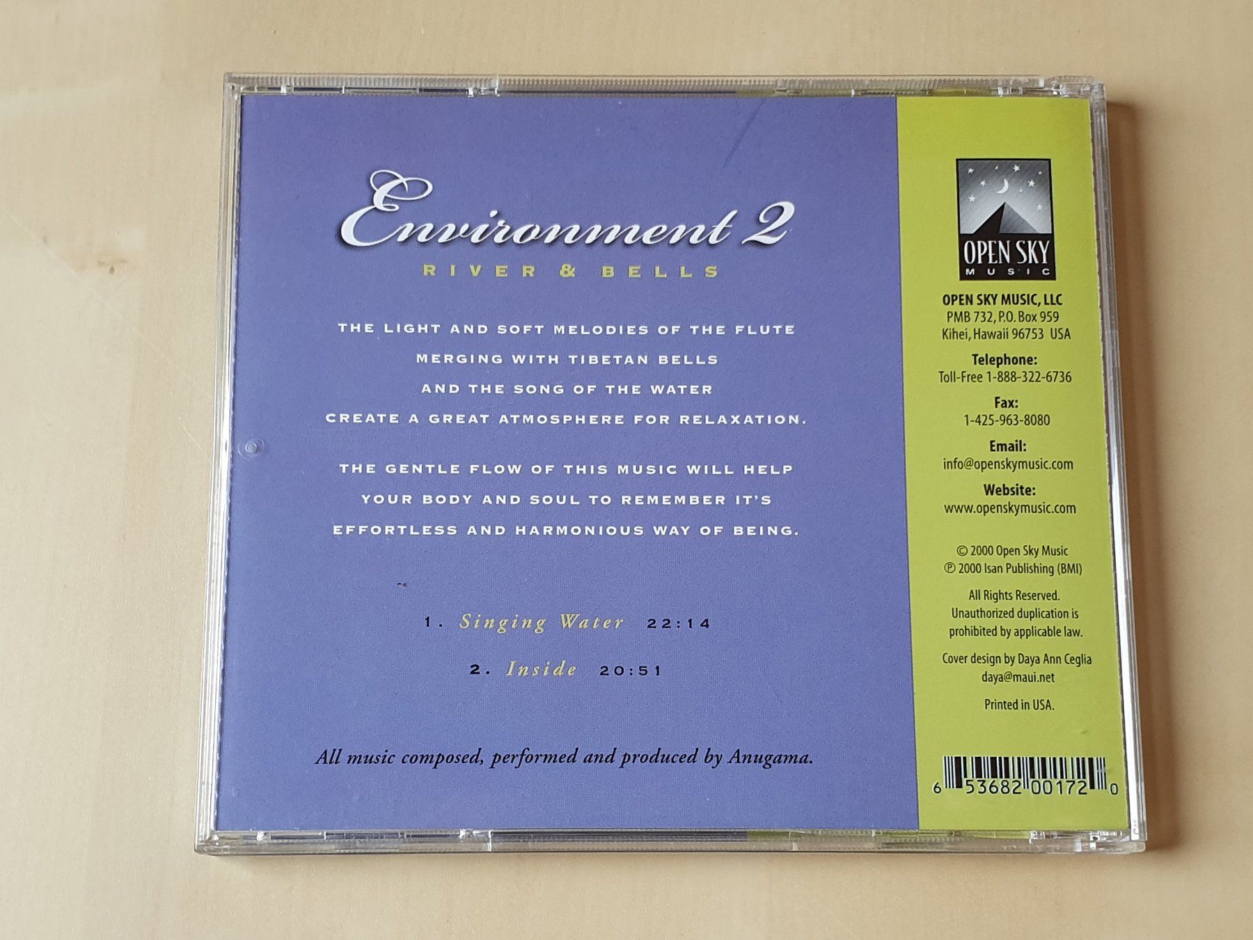 CDs: Environment 2 Anugama River/Bells – Gebraucht aus Stansstad von collectorsshop 1