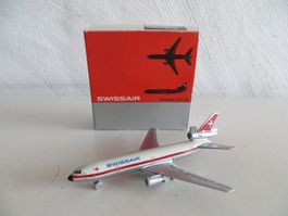 Schuco 1:600: Swissair Douglas DC-10, 335792, Guss, neu, OVP