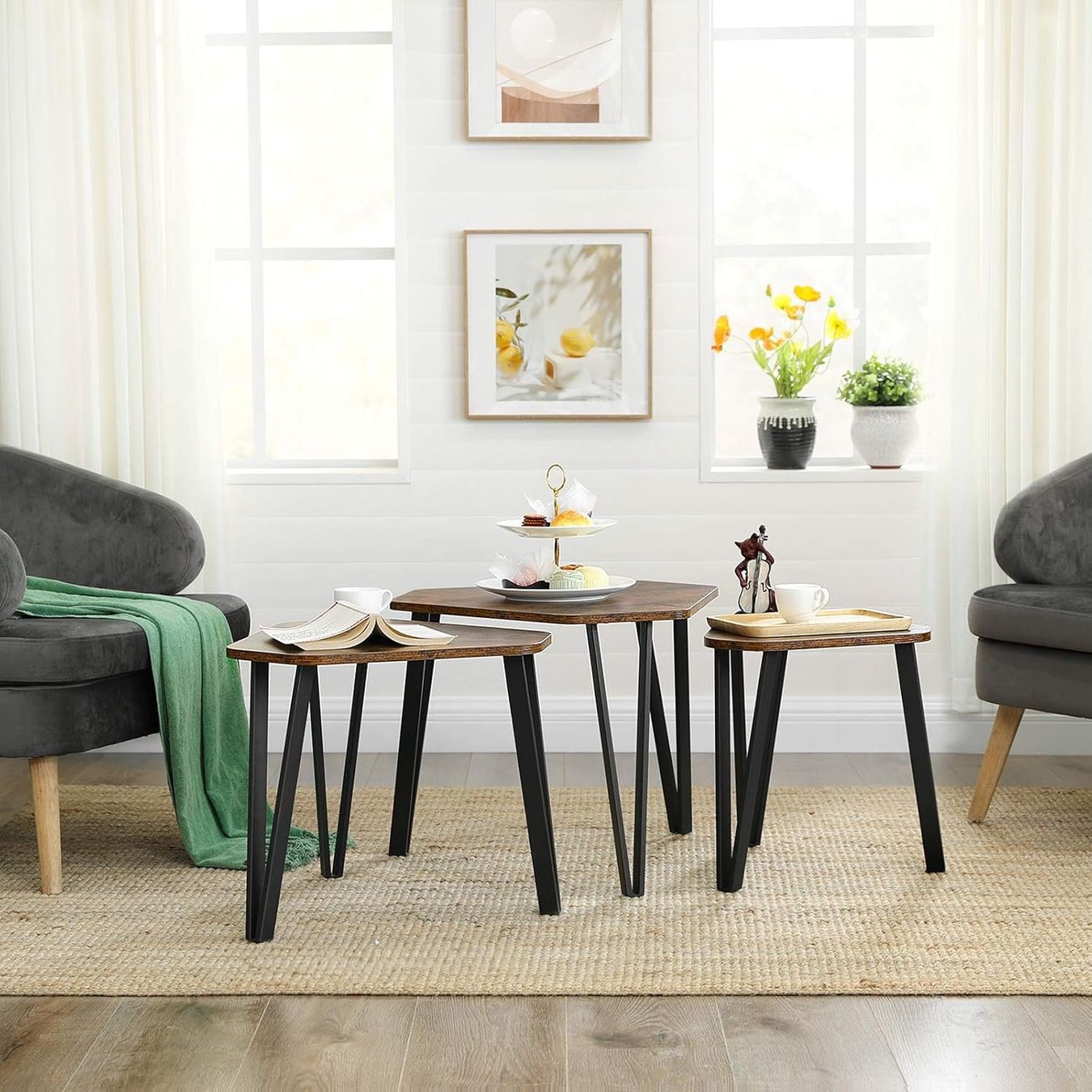 Tische: Couchtisch, Beistelltisch, 3er Set – Neu (gemäss Beschreibung) aus Sins von Taschending 3