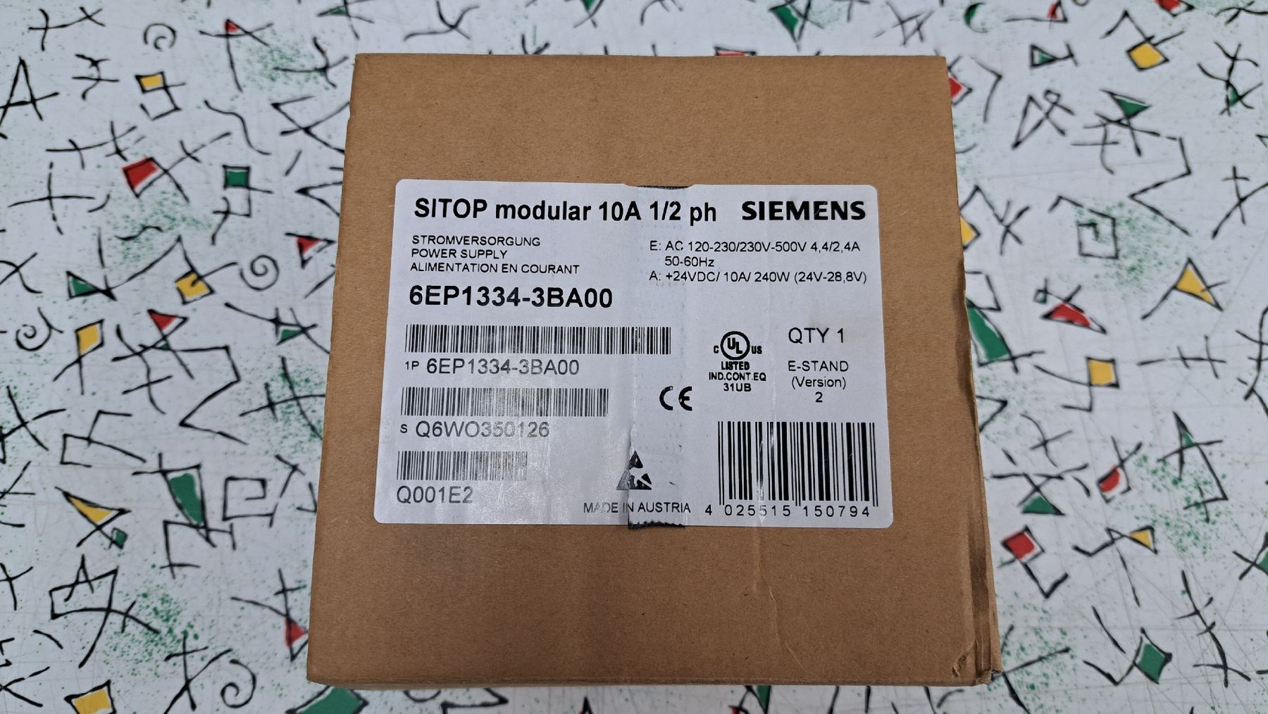 Siemens Elektronikbauteile: Siemens Stromversorgung 6EP1334-3BA00 – Neu und originalverpackt aus Lotzwil von Smart12
