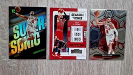Lot de 3 cartes de basket Zach Lavine - Chicago Bulls🏀