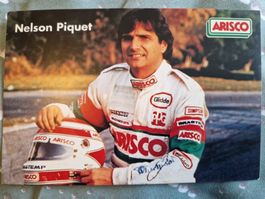 Photo autographiée par NELSON PIQUET F1