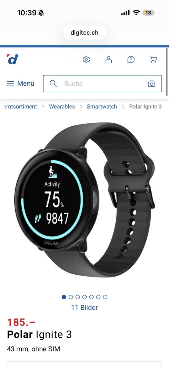 Polar Smartwatch: Polar Ignite 3 – Usato da Jona venduto da bik_7mxd 2