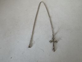 Halskette Silber 800 Kreuz 925.