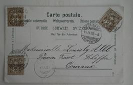 1900 Zürich Ansichtsakrte  Gruss aus Zürich nach Cornaux