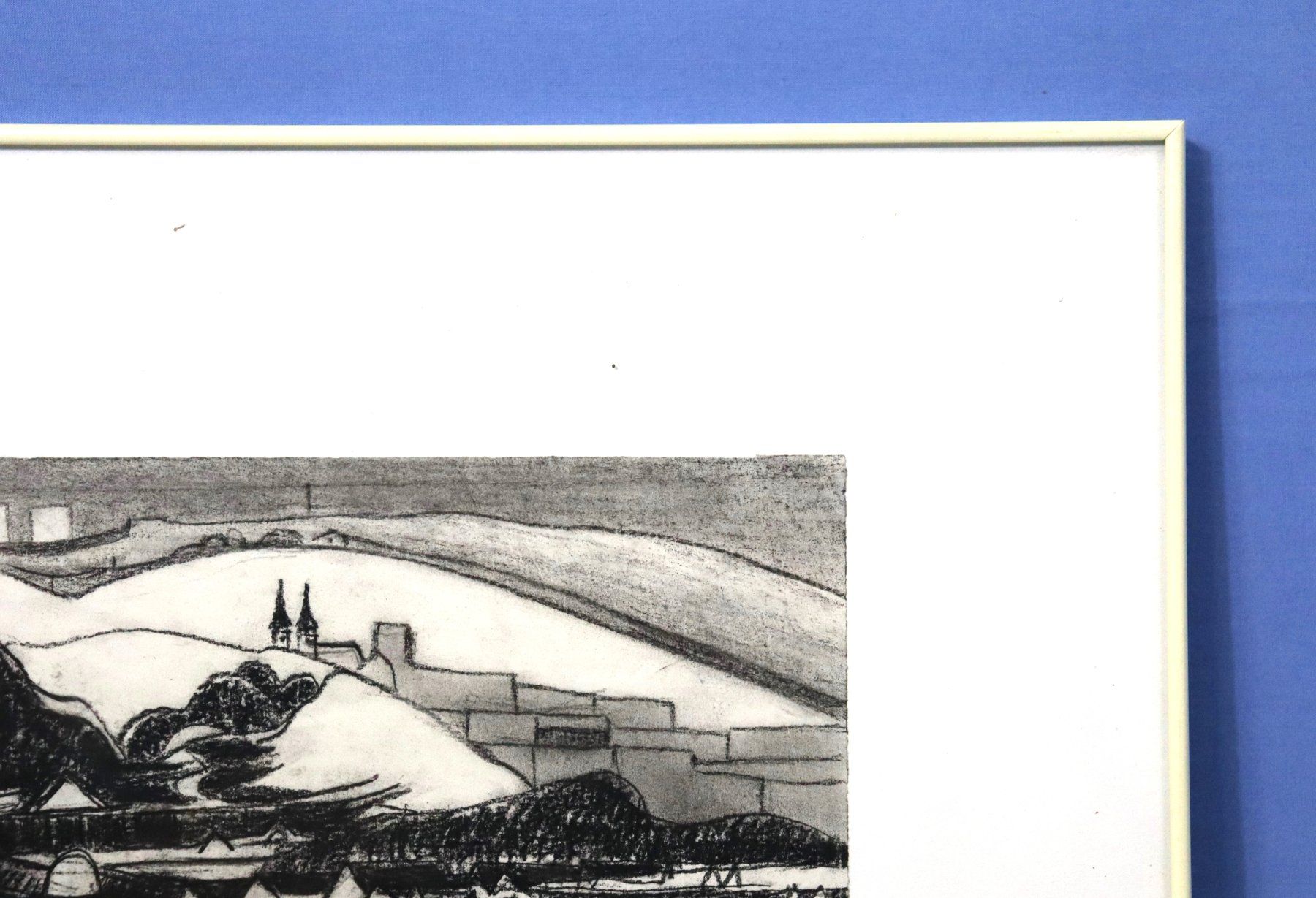 Dipinti: Monika Buchmann-Helbling 1925-2004, Kohlestift/Papier "Prag" – Usato da Zug venduto da Kunst-Fundgrube 9