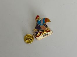 Pin Toucan Lugano Skifahrer