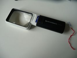 Eschenbach Mobilux LED Leuchtlupe mit Hülle  NEU  16D 4fach