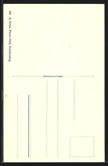 Cartoline postali: Kandersteg, Ortsansicht mit dem Bahnhof  – Usato da Berlin venduto da bartko-reher 1