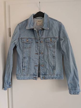Kurze, helle Jeansjacke, Grösse 36, Denim Co.