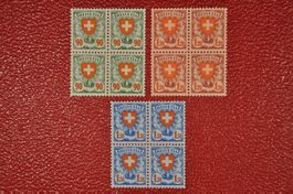 163y-165y Viererblock postfrisch ohne Falz