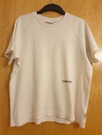 T-shirt Calvin Klein, S, large, coton, blanc, très bon état