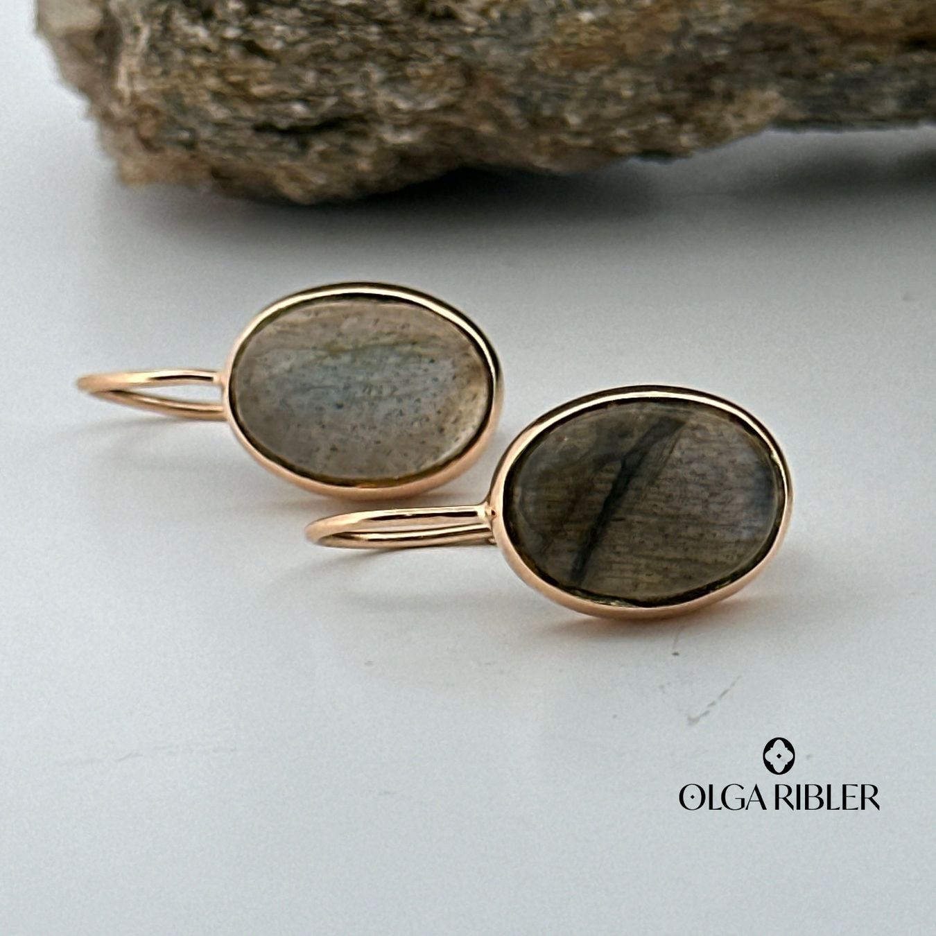 Olga Ribler Boucles d'oreille: Sterling Silber 925 Ohrringe mit Labradorite – Neuf (Voir description) à Luzern par Schmuckoutlet 8