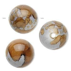 Perle (finte): Perle Acryl  braun  26mm   RIESIG – Nuovo (secondo la descrizione) da Alpnachstad venduto da perlengaby