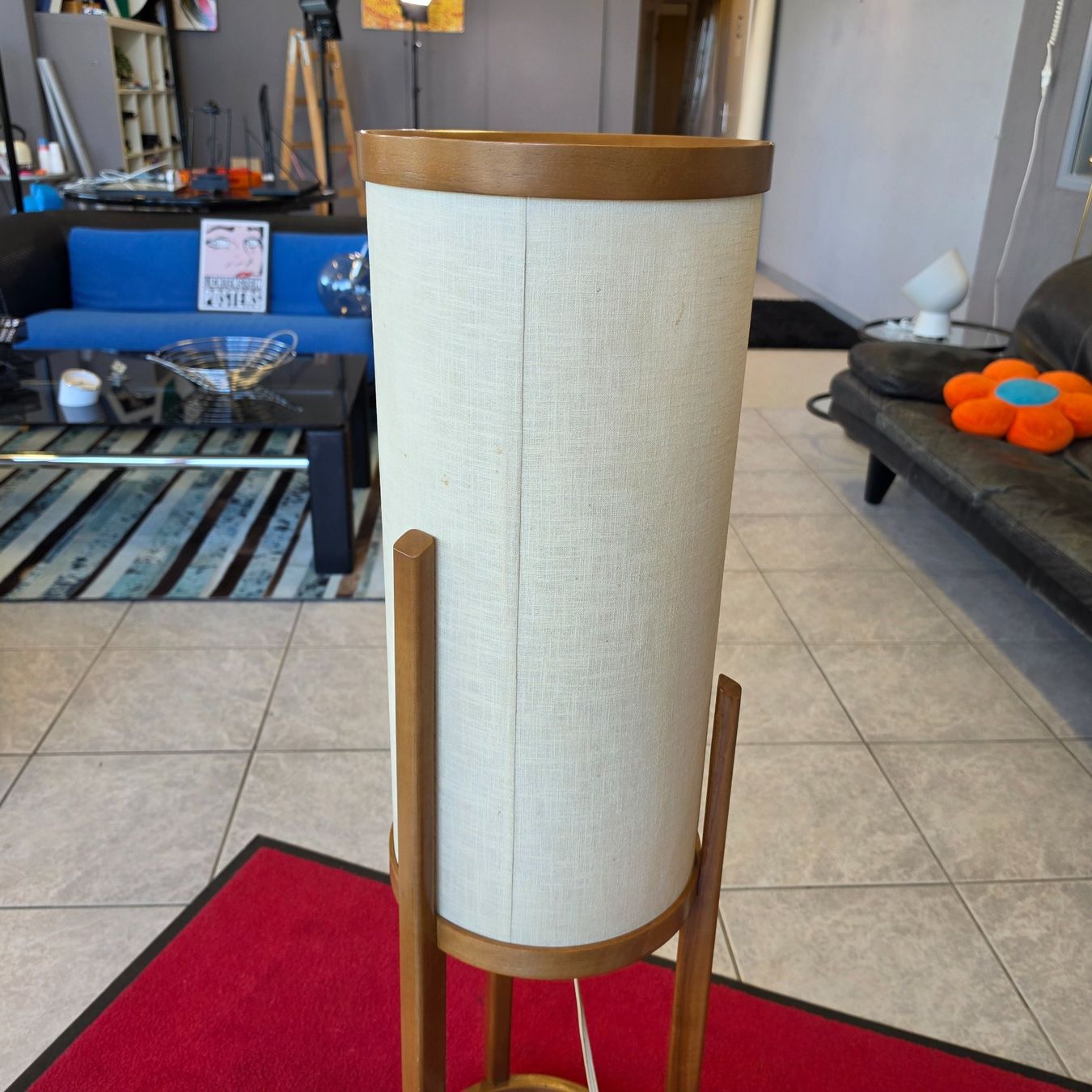 Lampade: Vintage Floor Lamp Holzdesign einzel Schaltbare Stehleuchte – Usato da Nottwil venduto da Wondewa-Shop 9