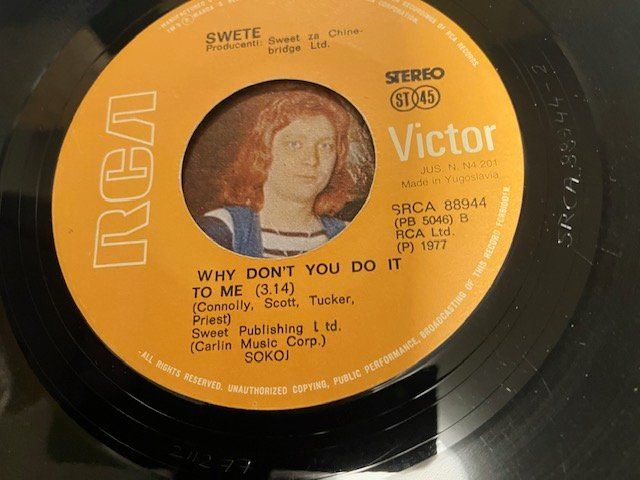 Dischi in vinile: Sweet – Usato da Aarwangen venduto da Jukebox3 7