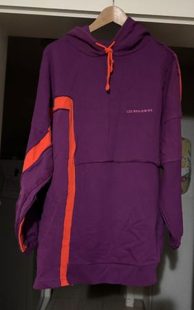 Sweat à capuche violet en coton Les Benjamins XL neuf
