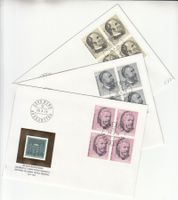 SBK 553 - 555 im 4er-Block FDC