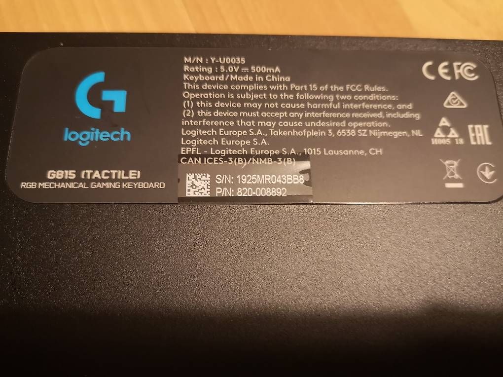 Tastaturen: Clavier logitech G815 – Gebraucht aus La Chaux-de-Fonds von Naosu 1