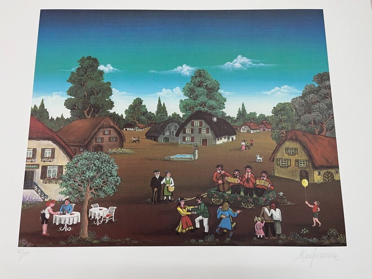 Foto & Immagini: A. KAUFMANN  KUNSTDRUCK SIGNIERT NUMMERIERT – Usato da Gersau venduto da kunst-online 6