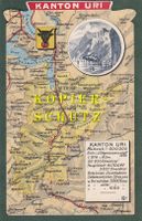 Kanton Uri (Landkarte und Rütli) /bc