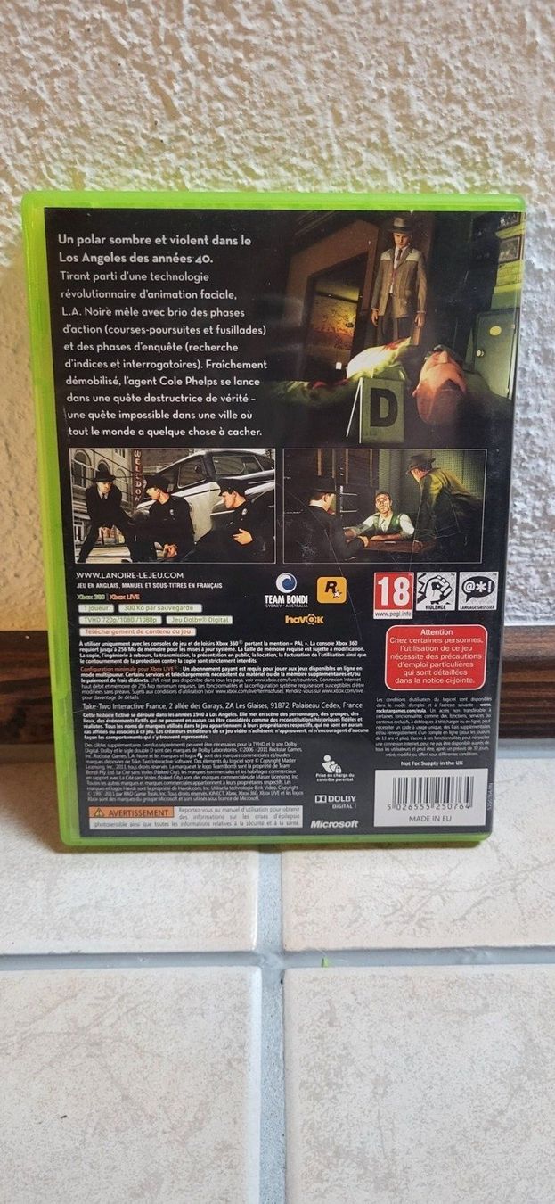 Microsoft Giochi: Xbox 360 Spiel - L.A. Noire – Usato da Münsingen venduto da Heroism2010 1